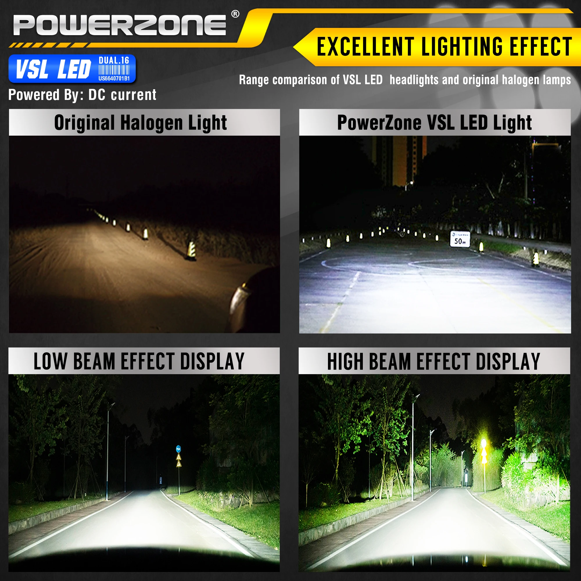 

PowerZone Motorcycle LED Headlight Headlamp Light Supermoto Fairing For Husqvarna FC TC FE TE MX Dirt Bike Enduro LED Headlight