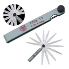 Метрический щуп из углеродистой стали с 17 лезвиями, толщиномер, измерительный инструмент 0,02-1,00 мм