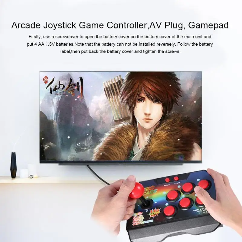 Ретро аркадная игра джойстик игровой контроллер AV разъем геймпад консоль со 145