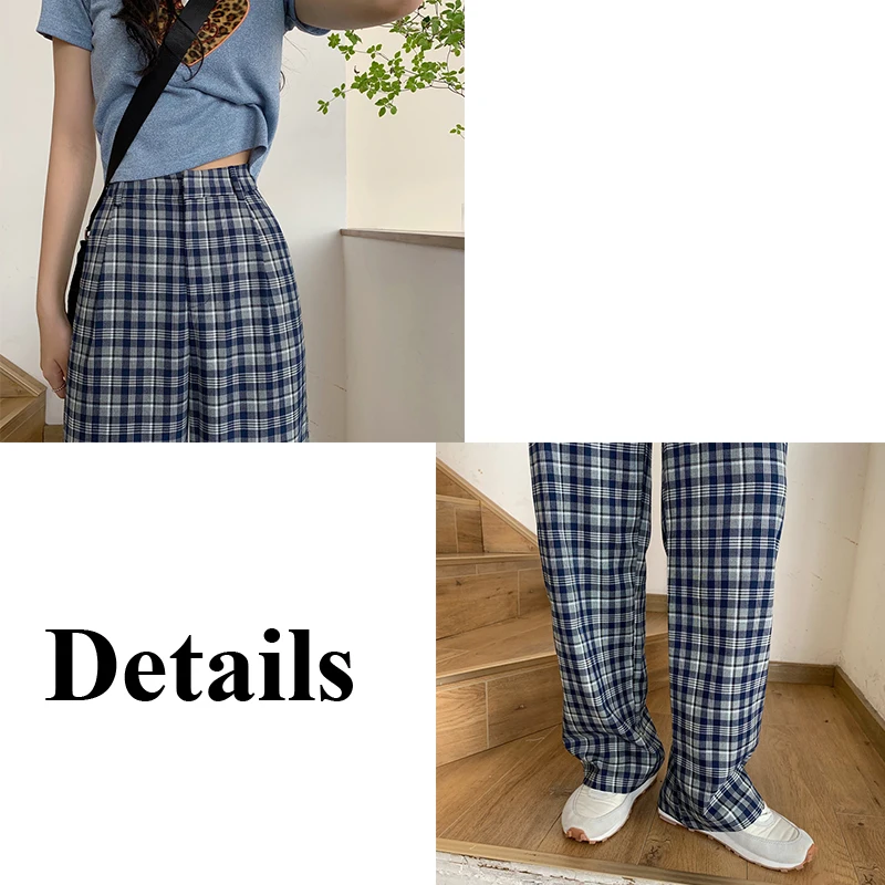 

Pants Women Stylish Comfortable BF Students Korean Style Retro Mopping Straight Loose Spring New All-Match Fashion Empire Chic