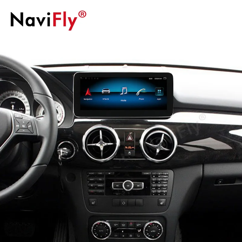 Автомобильный мультимедийный плеер на Android 8 ГБ + 2021 GPS-навигатор для Mercedes Benz GLK Class