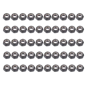 50 шт. подвески для скейтборда осевые гайки Longboard грузовиков осевые гайки мост крепежные гайки запасная ось Колесные гайки Запчасти 12,5 мм