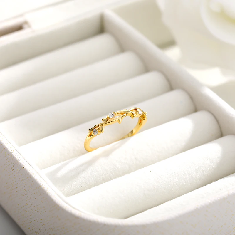 2020 New Women's Ring Olive Branch Zircon Fashion Stainless Steel Charming Jewelry Best Gift For Friends And Lovers | Украшения и