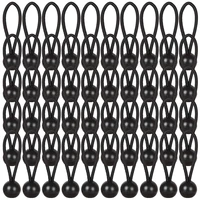 50pcs tent high elastic ball bands plastic ball head bungee cords trampoline baggage belts tent tie