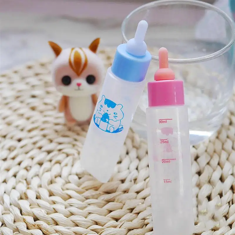 

5 Pcs/Set Puppy Kitten Feeding Bottle Newborn Small Animal Milk Water Feeding Nursing Bottle With Cleaning Brush Accessories