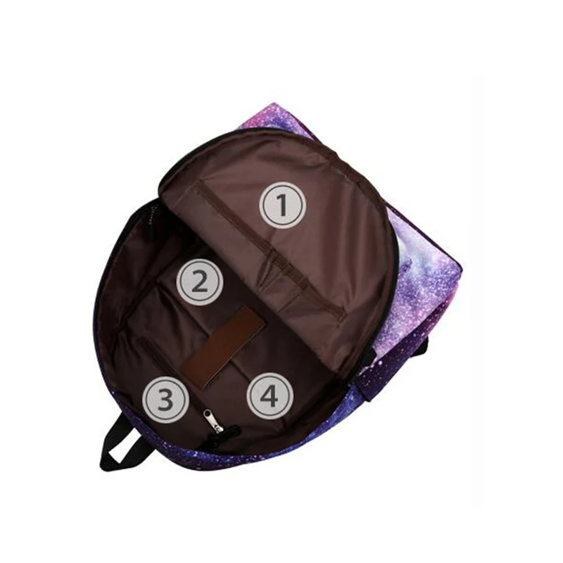 

UOSC Harajuku Color Starry Sky Backpacks Women Bookbags Big Capacity Women Laptop Travel Backpack Fashion Schoolbags For Girls