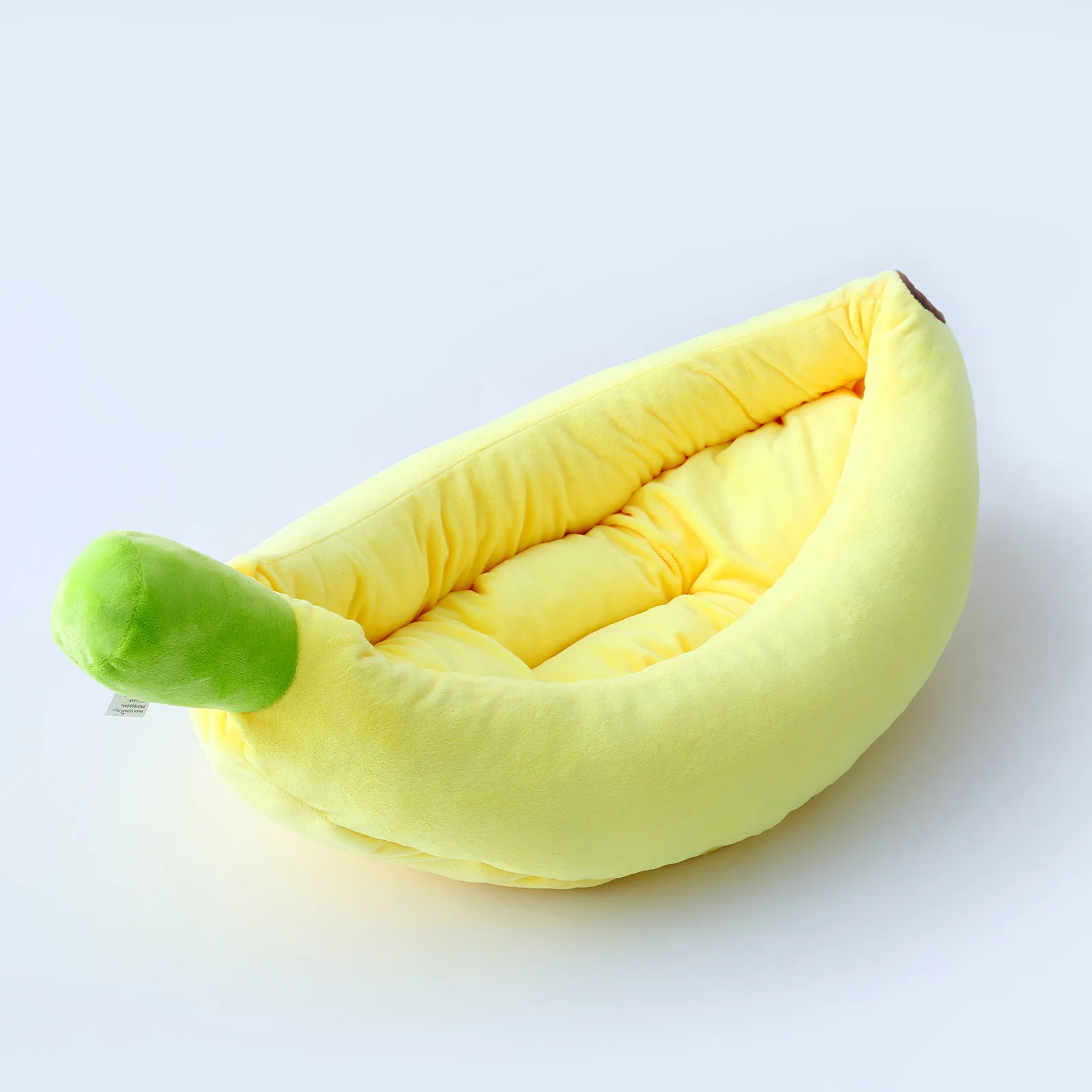 Кровать для домашних животных в форме банана теплая спальная хлопковая кровать