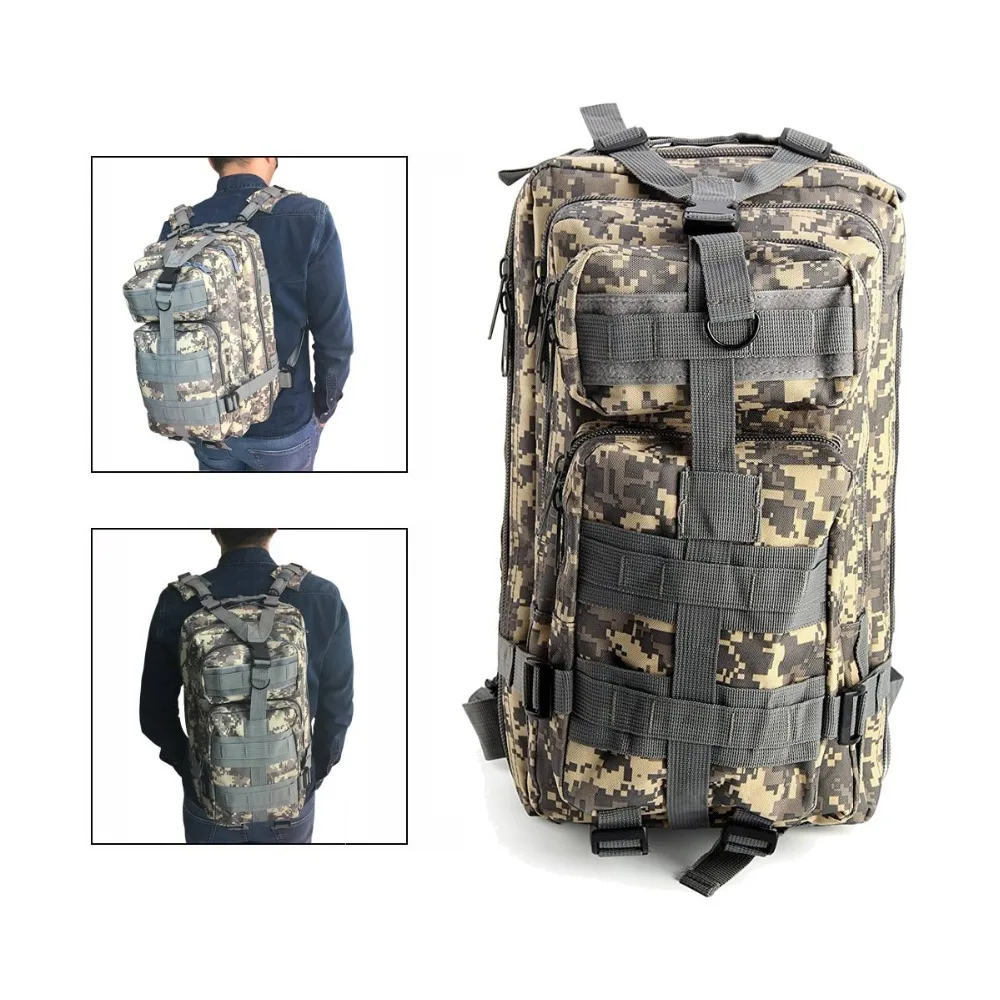 

1000D Nylon Tactical Backpack Military Backpack Waterproof Army Rucksack Outdoor Sports Camping Hiking Fishing Hunting 28L Bag