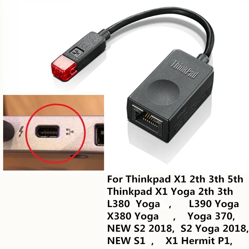 Оригинальный кабель Ethernet мини-дисплей RJ45 для Lenovo Thinkpad X1 Carbon 4X90F84315/04X6435 4X90Q84427 |
