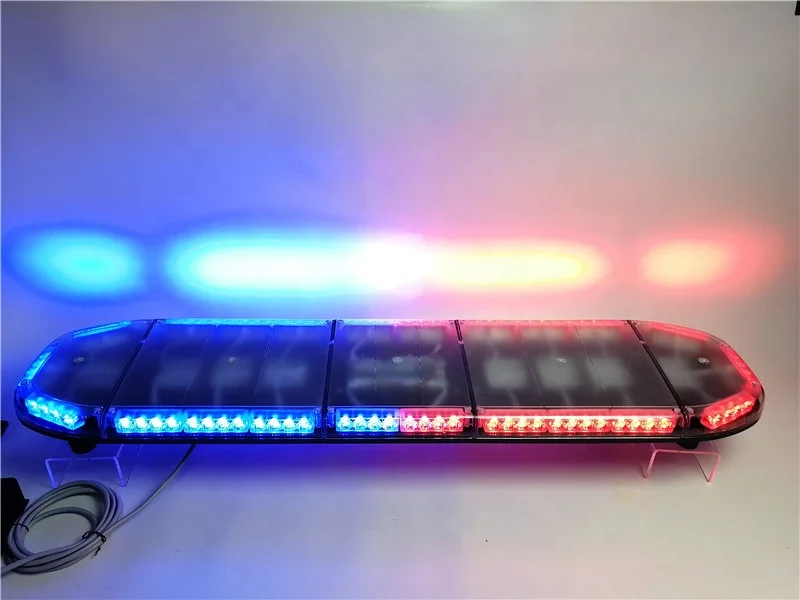 

Dual color warning cop led light bar cruise lights police car lights red blue for sale