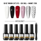 ROSALIND набор гель-лаков для ногтей UV средство для удаления замачивания полуперманентный Гибридный зеркальный лак с магнитной палочкой для дизайна ногтей требуется базовое верхнее покрытие