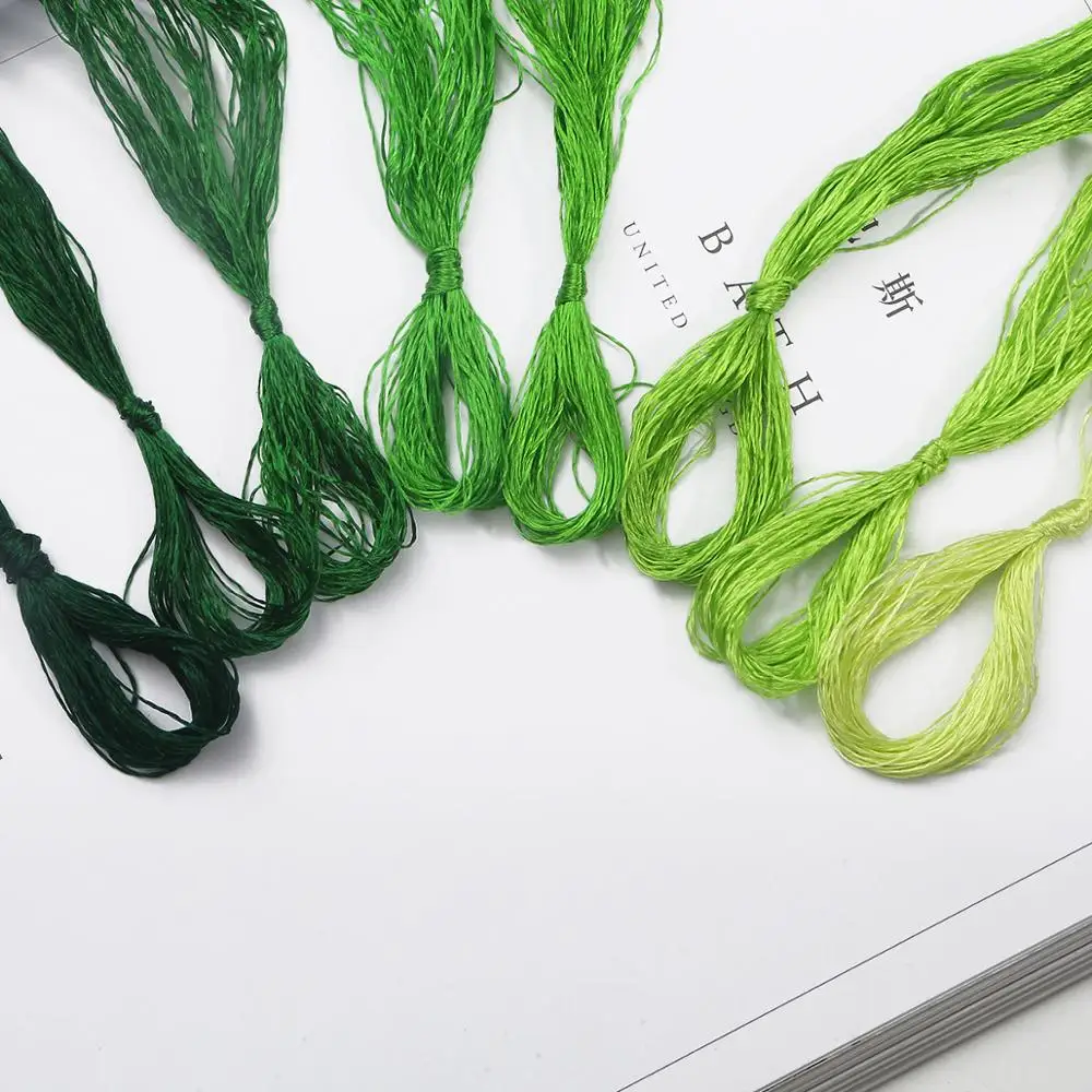 20 Meters 8 pcs/lot Multicolors Silk Thread Line Embroidery Floss Skein Kit Cross Stitch Threads Sewing Skeins DIY Tools | Дом и сад