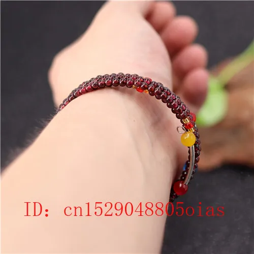 Красный гранат эластичный браслет с бусинами мала 4 мм модные очаровательные