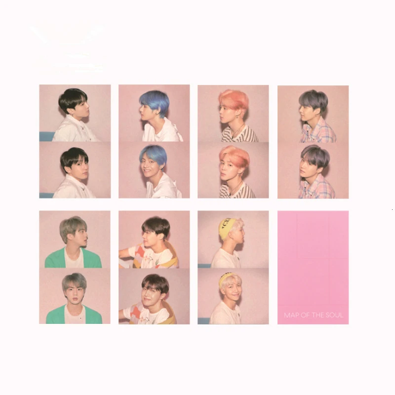 KPOP Bangtan мальчик альбом воспоминания о ломо карты V SUGA сделано бумага фото лампа карты плакат HDPhotocard 3RD 5TH LOVE YOURSELF AllCard - Цвет: 27