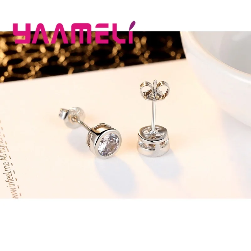 Женские и мужские серьги из серебра 925 пробы с фианитами | Украшения аксессуары