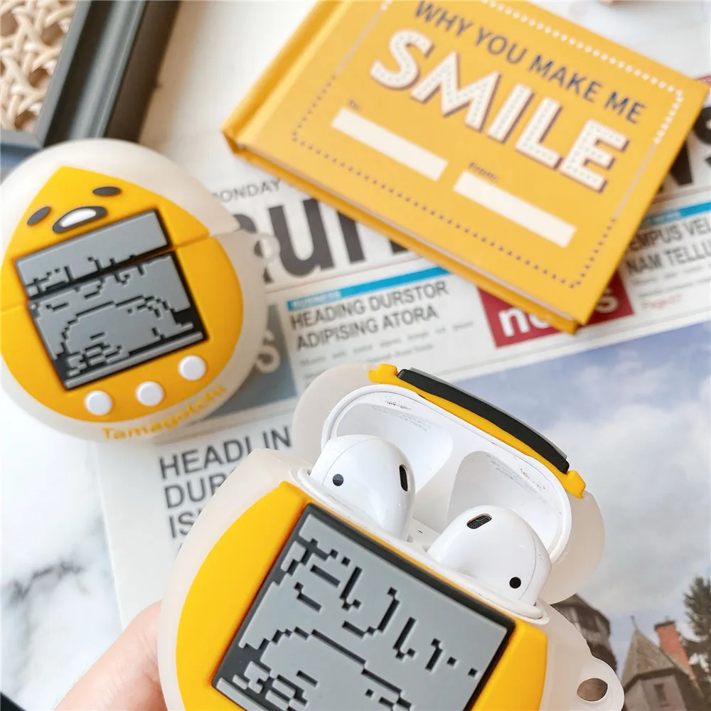 

2021 NEW Japan Game Console Model Earphone Case For AirPods1 2 Pro Silicon Tama Gotch Pet Egg Charger Box Cover Protective Shell