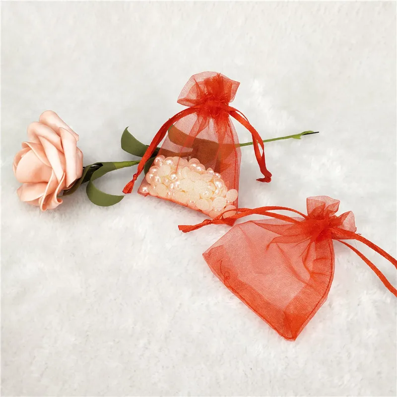 50 шт. Сумка из органзы Упаковочные сумки свадебные украшения вечерние для дома