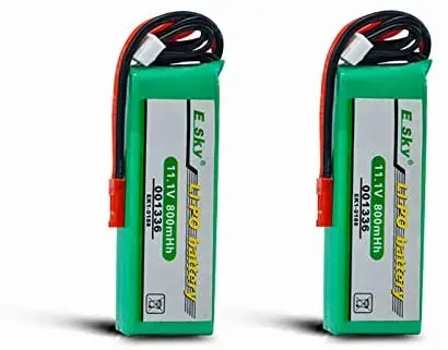 2 шт. литий полимерный аккумулятор 11 1 В 800 мАч для вертолета Esky EK1 0188 001336 Big LAMA