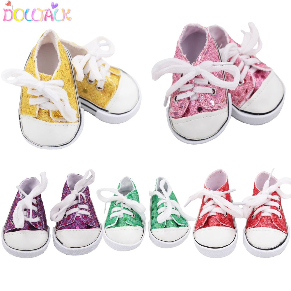 Кукольная обувь лидер продаж Популярная парусиновая для девочек куклы 7 5 см