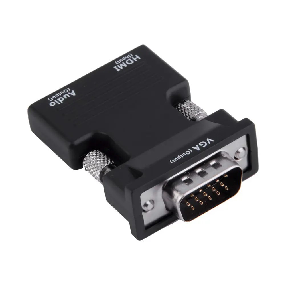 

HDMI-compatible Female To VGA Male Converter+Audio Adapter Support Output Quick Installation Simple Operation Ultra-small