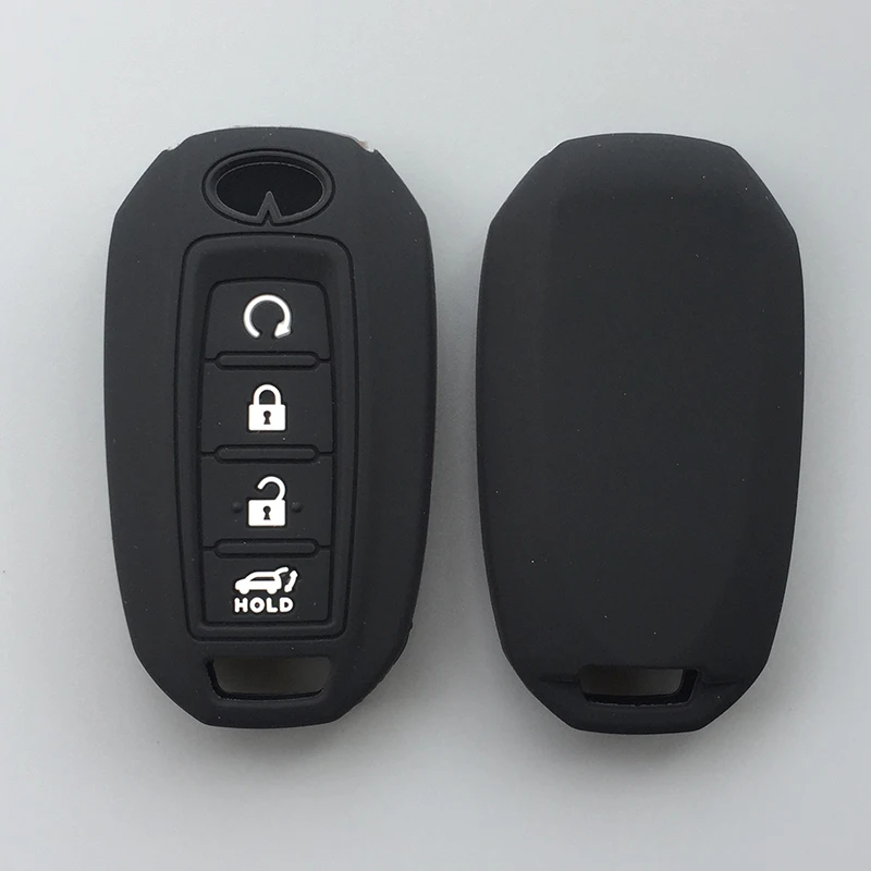 

Силиконовый резиновый автомобильный телефон для Infiniti QX50 QX60 Q70L 2020 2021 4 кнопочный дистанционный ключ