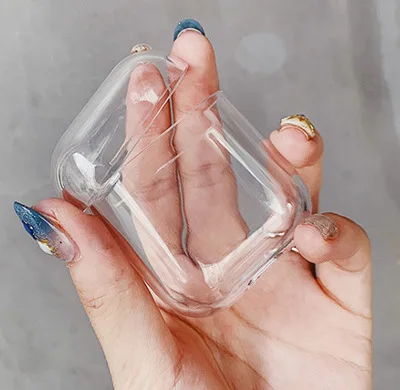 Transparent Новые Милые Пончики кошка наушники чехол для Apple AirPods милый мультфильм силиконовый наушник беспроводной Bluetooth животное защитный чехол - Цвет: Transparent