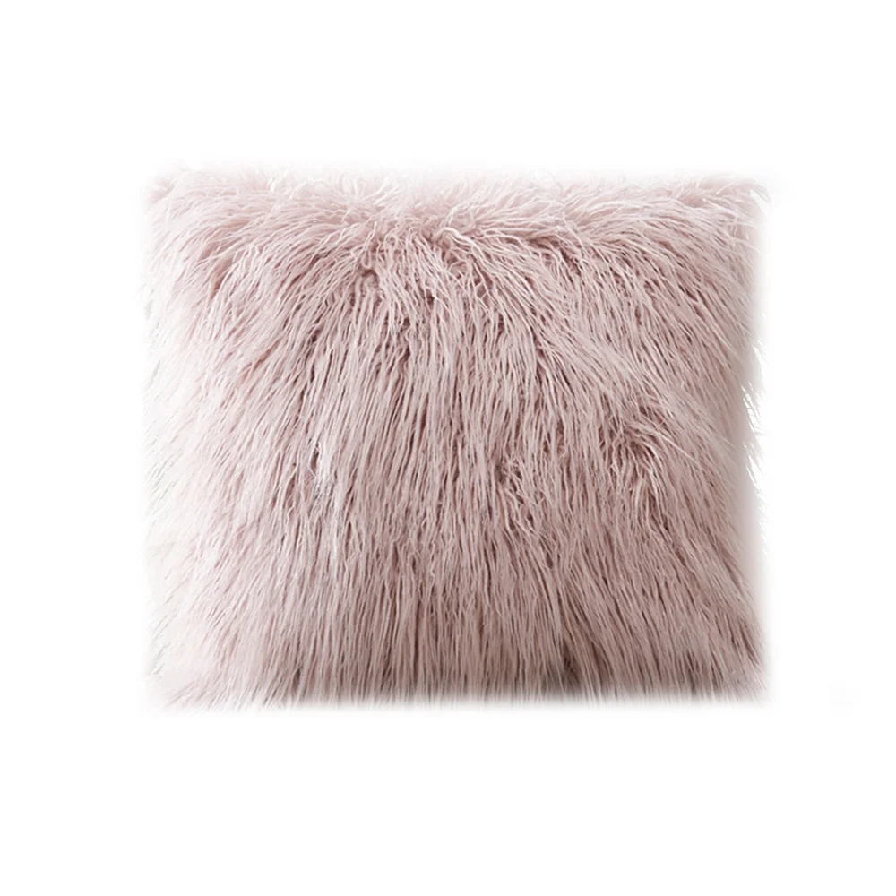 Мягкий меховой плюшевый чехол для подушки наволочка домашний декор наволочки