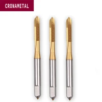 cronametal hsse spiral point taps with tin coating thread screw tools m1 m1 1 m1 2 m1 4 m1 6 m1 7 m1 8 metal taps