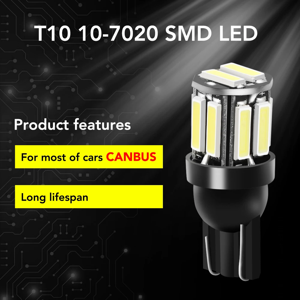 4x W5W LED T10 Светодиодные внутренние Автомобильные фары для Honda Civic Accord Crv Fit Jazz City Hrv Cr v