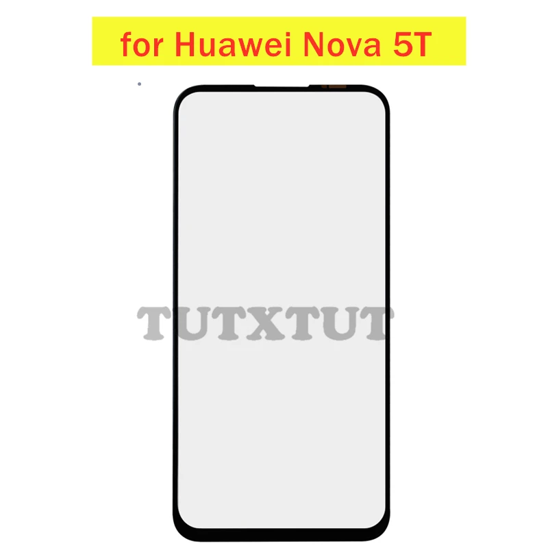 Для Huawei Nova 5T сенсорный экран стеклянная Сенсорная панель Передняя дигитайзер
