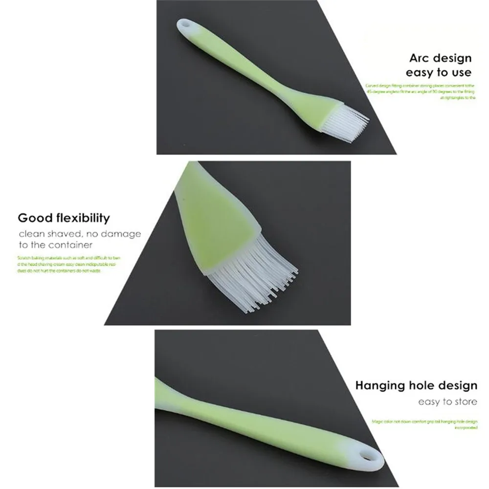 

Silicone Spatula Barbeque Brush Cooking BBQ Heat Resistant Oil Condiment Brushes Kitchen Bar Cake Baking Tools Utensil Supplies