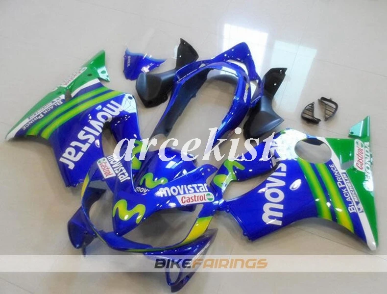 

New ABS Motorcycle Fairings kit Fit for Honda CBR600 F4i CBR 600 FS 2004 2005 2006 2007 04 05 06 07 Bodywork set blue green