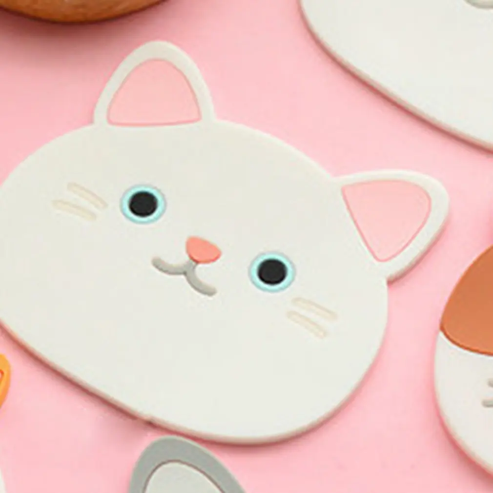 Силиконовый изоляционный коврик нескользящий для чашек обеденный стол