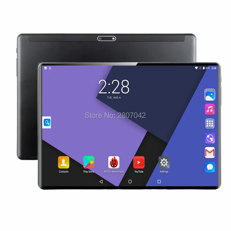 

2023 Newest Tablet PC 10 Inch Android 9.0 Octa Core 6GB+64GB ROM 4G FDD LTE Dual SIM 2.5D Glass Screen WiFi Bluetooth GPS