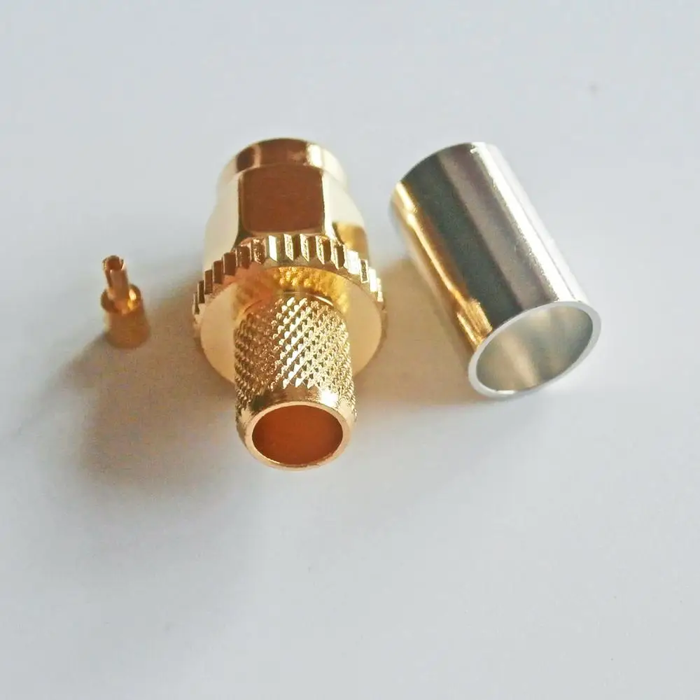 1X шт. RPSMA RP SMA Штекерный обжим для RG8X RG 8X RG59 LMR240 кабельная штепсельная вилка с