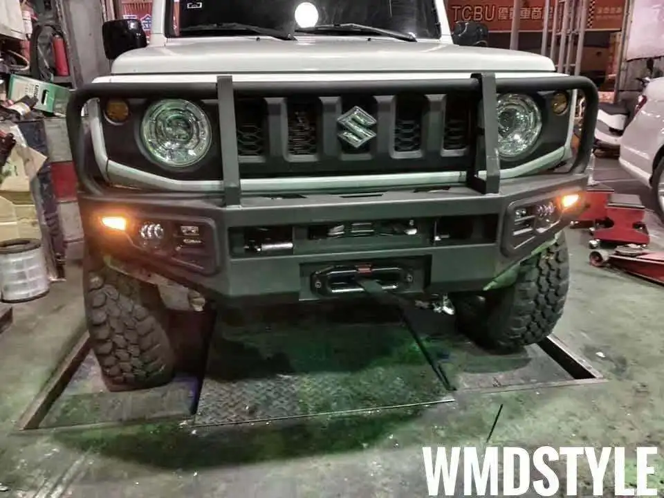 JB74 Новый Jimny 2019 передний бык бар бампер сталь|Амортизаторы| |