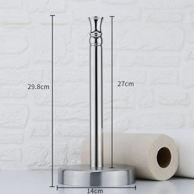 

Stand Kitchen Paper Holder Metal 304 Stainless Steel Tissue Rack Standing Paper Roll Holders Shelf Creative Kitchen Accessories