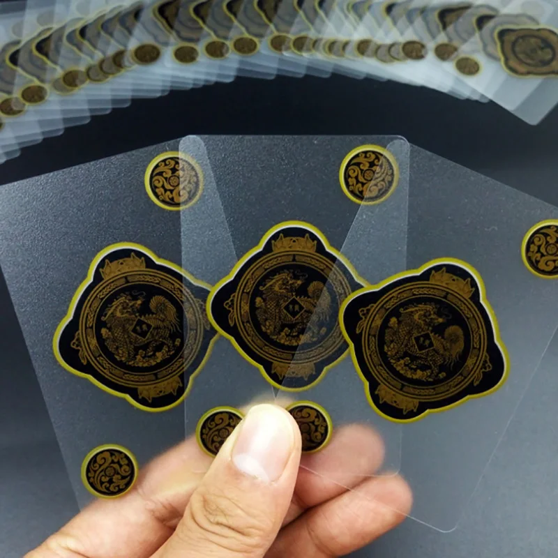 Роскопосылка прозрачные матовые пластиковые игральные карты для