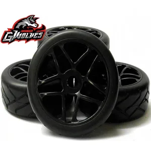 4 шт., запчасти для радиоуправляемых багги-ГТ 18, для грузовиков, внедорожников, гоночных треков, термоплавкая шина 17 мм, переходные колеса для 18 радиоуправляемых машинок