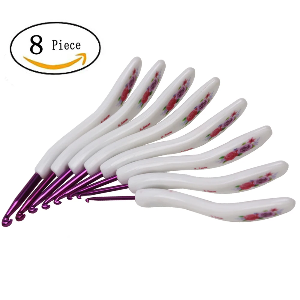 8 шт./компл. вязальные спицы вязальный крючок набор раньше 2 5 мм 6 0 мм|Швейные