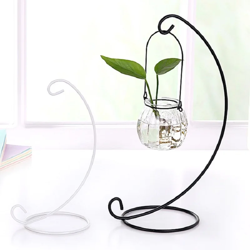 Премиум красота ретро стеклянный шар подвесной стенд подсвечник свадебный