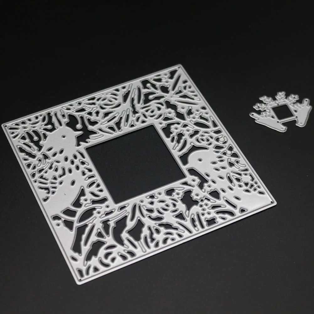 Форма для высечки квадратной формы рамка птица металлические Вырубные штампы в