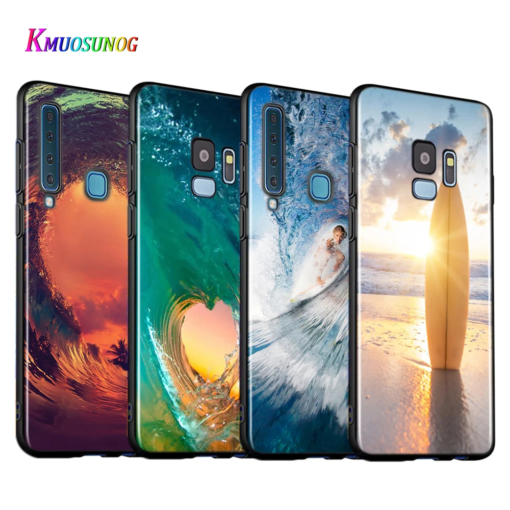 Surfing Sea Wave Silicone Cover For Samsung Galaxy A9 A8 A7 A6 A6S A8S Plus A5 A3 Star 2018 2017 2016 Phone Case