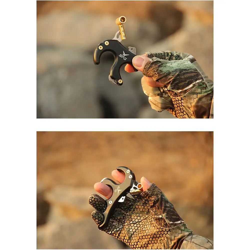 Штангенциркуль для стрельбы из лука с 4 пальцами рукоятка триггера большого