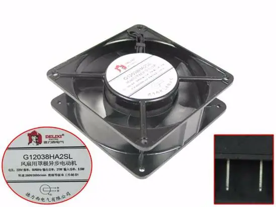 Вентилятор охлаждения сервера DEILIXI G12038HA2SL 220 В переменного тока 8 5 Вт x 38 мм|Кулеры