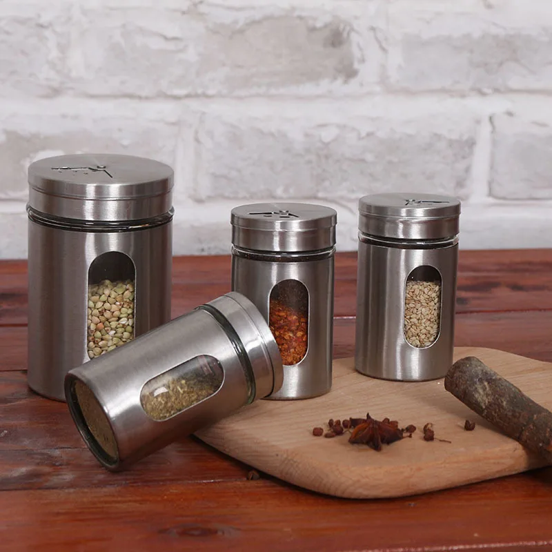 Нержавеющая сталь бутылка для приправ вращающаяся приправа барбекю шейкер перца