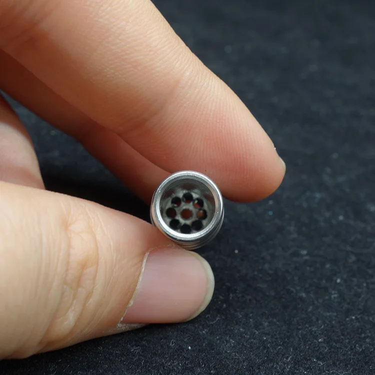 

1pc 510 metal drip tips with 9 holes to prevent eliquid spill from atomizer metal ecig mouthpiece for rda rta