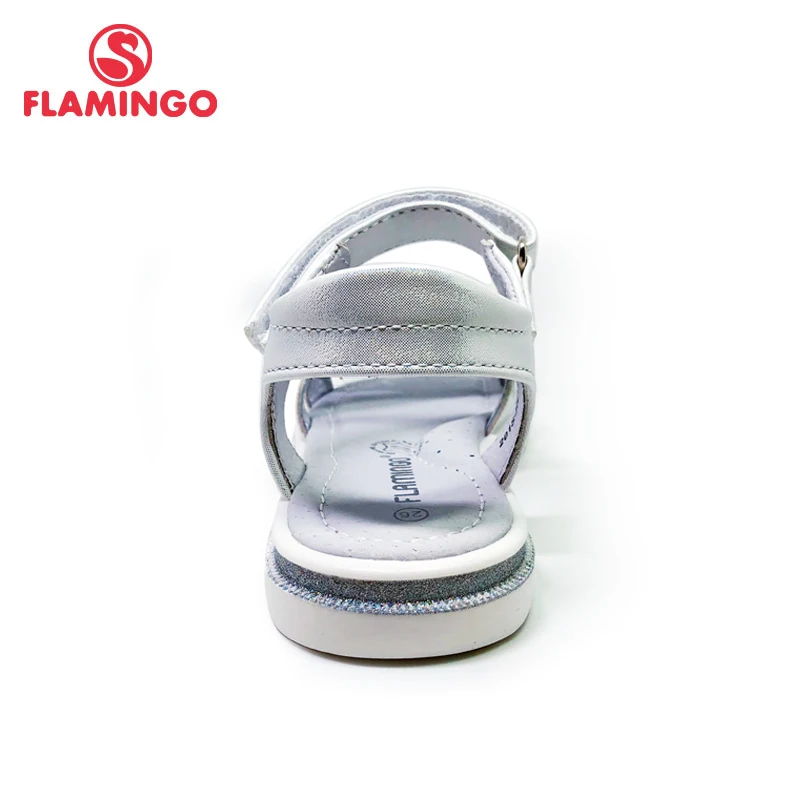 Фламинго 2020 сандалии для Крючки девочек на плоской подошве и застежке-липучке