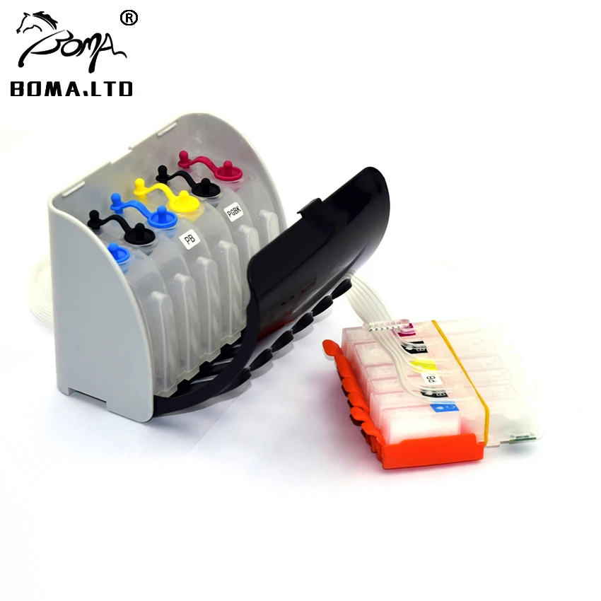 Boma.ltd para Canon Cartucho de Tinta Ciss Pixma Ts8140 Ts8240 Ts8340 Ts9140 8140 8240 8340 9140 Printer 480 481 Pgi-480 Cli-481