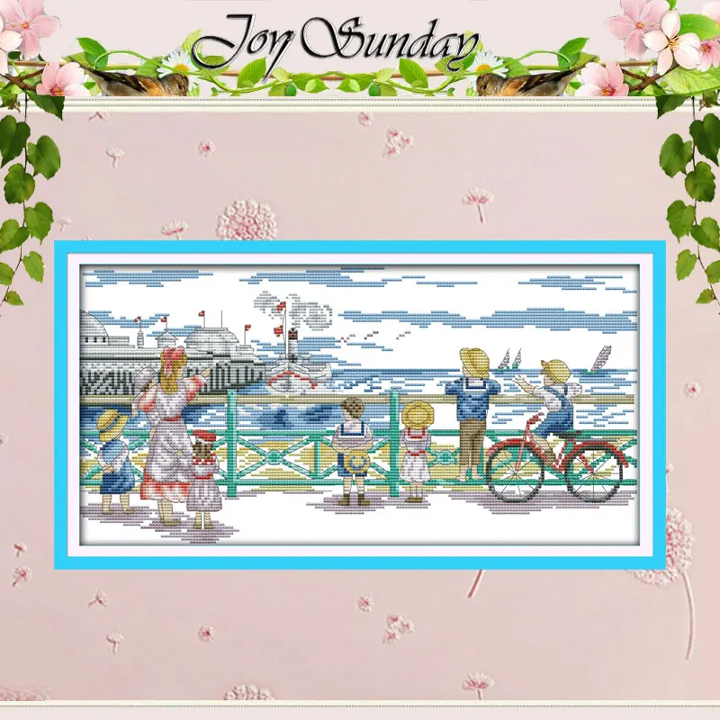 

Seeing the Sea Patterns Counted Cross Stitch 11 14CT Cross Stitch Sets Wholesale Chinese Cross-stitch Kits Embroidery Needlework